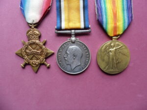 1915 TRIO KIA MONMOUTHSHIRE RGT. REA 3RD BATTALION
