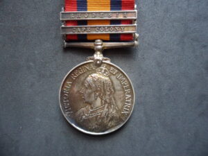 QSA WITH RARE RHODESIA CLASP TO 50TH COY 17TH  IMPERIAL YEOMANRY (HAMPSHIRE)             HAMPSHIRERY
