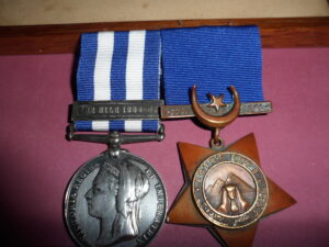 EGYPT BAR THE NILE+KHEDIVES STAR TO DUKE OF CORNWALL'S LIGHT INFANTRY.